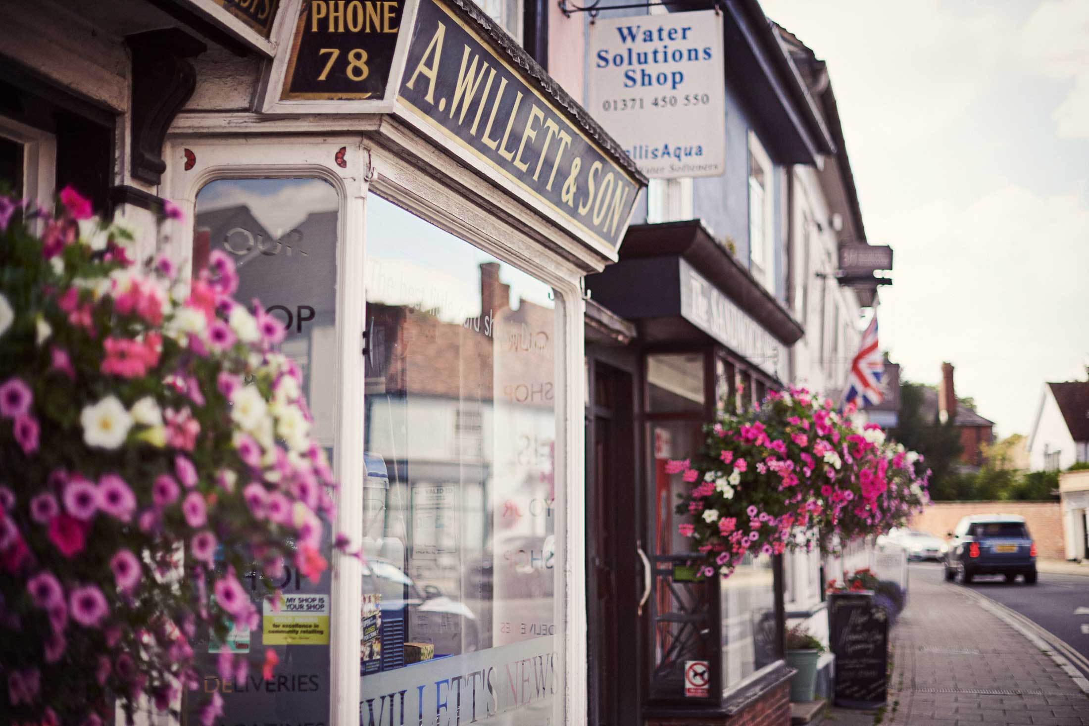 Shops fronts and flowers- Chelmsford - Beresfords Estate agents - Essex