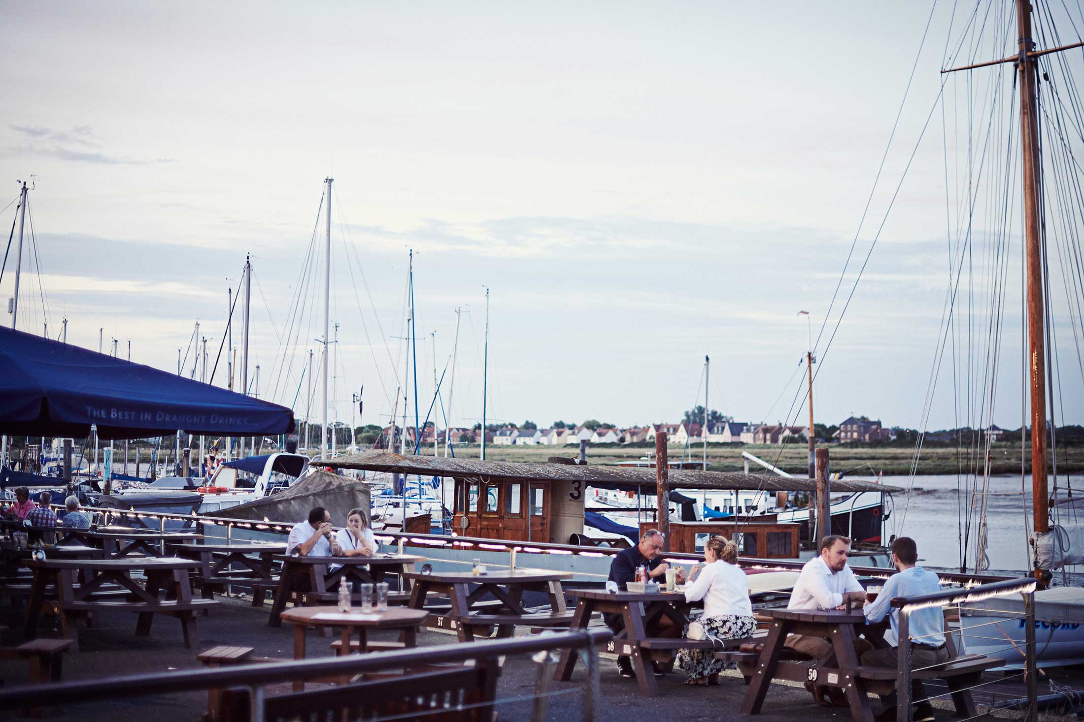 People socialising on town quay - Chelmsford - Beresfords Estate agents - Essex