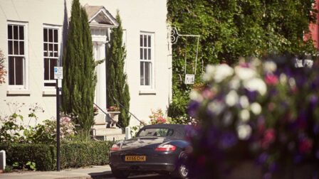 Car parked outside of white building - Dedham - Beresfords Estate agents - Essex