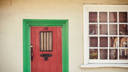 Green and red front door - Colchester - Beresfords Estate agents - Essex