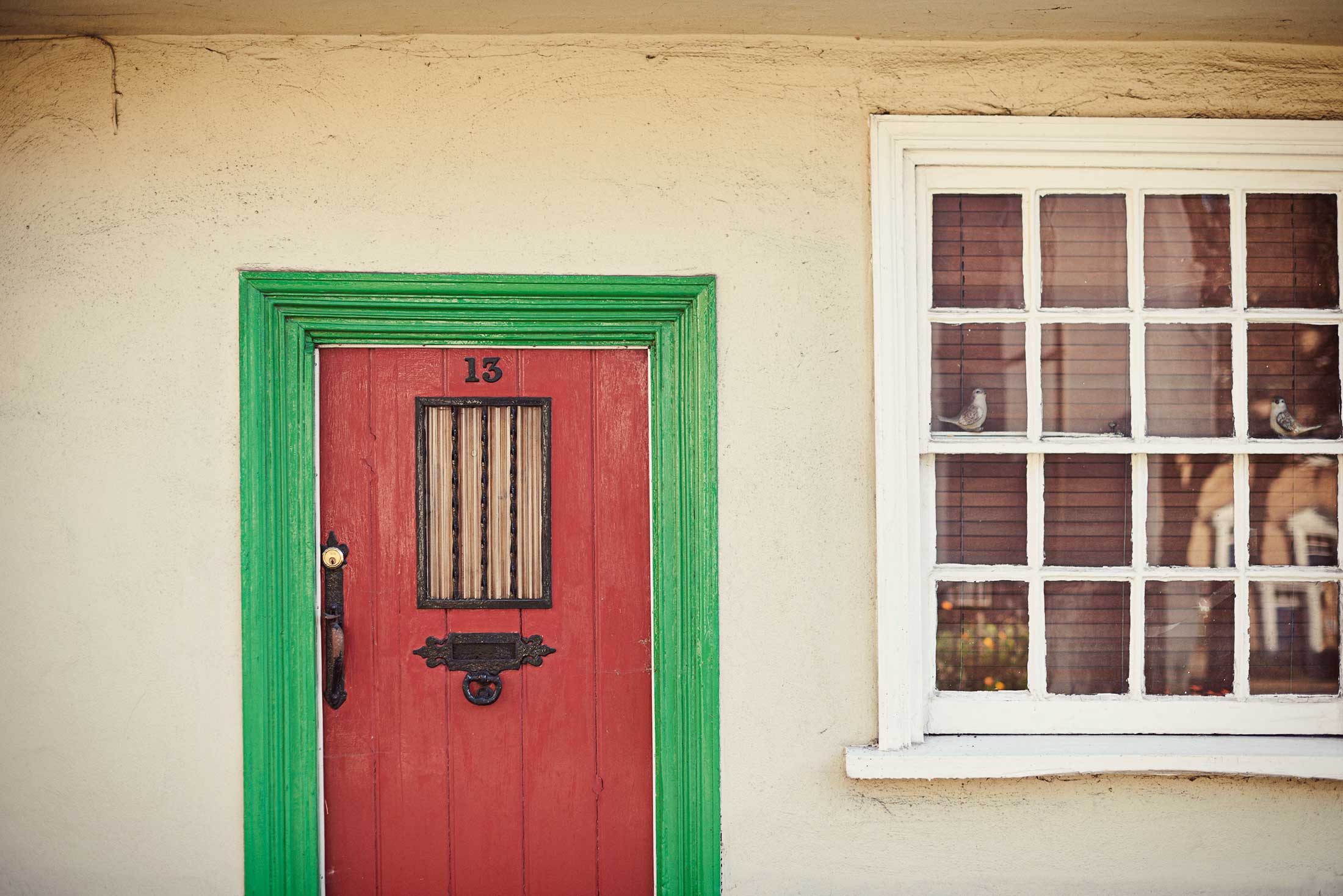 Green and red front door - Colchester - Beresfords Estate agents - Essex