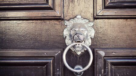 Lion door knocker - Colchester - Beresfords Estate agents - Essex