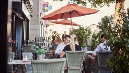 Friends sat outside restaurant - Colchester - Beresfords Estate agents - Essex