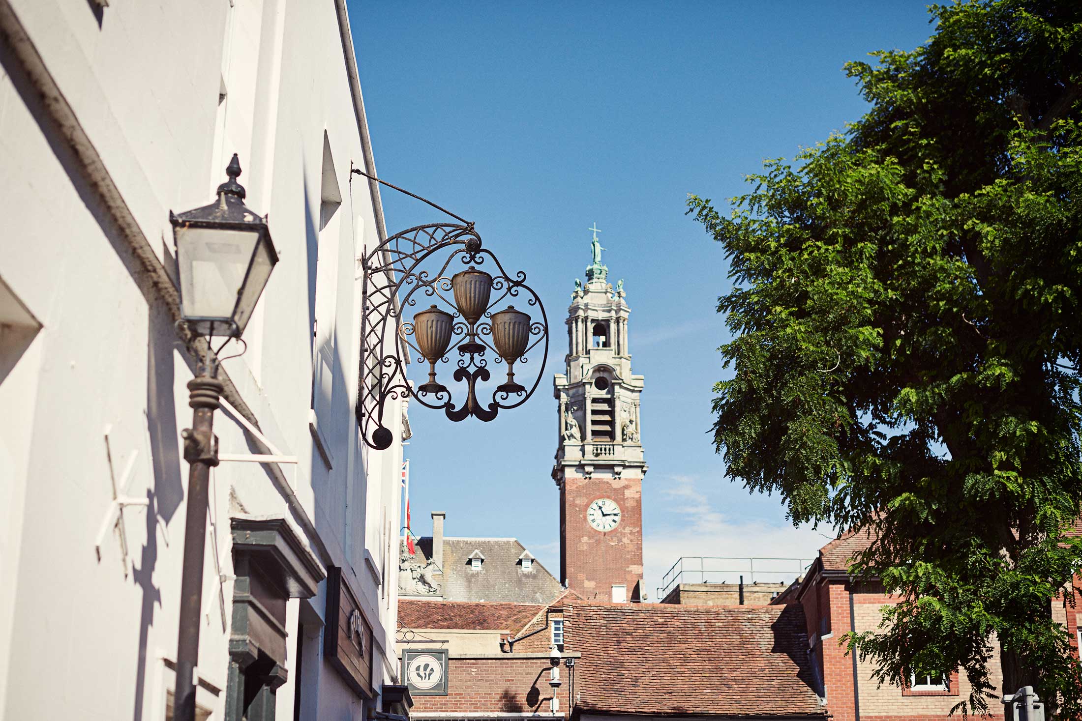 Town architecture and clock tower - Colchester - Beresfords Estate agents - Essex