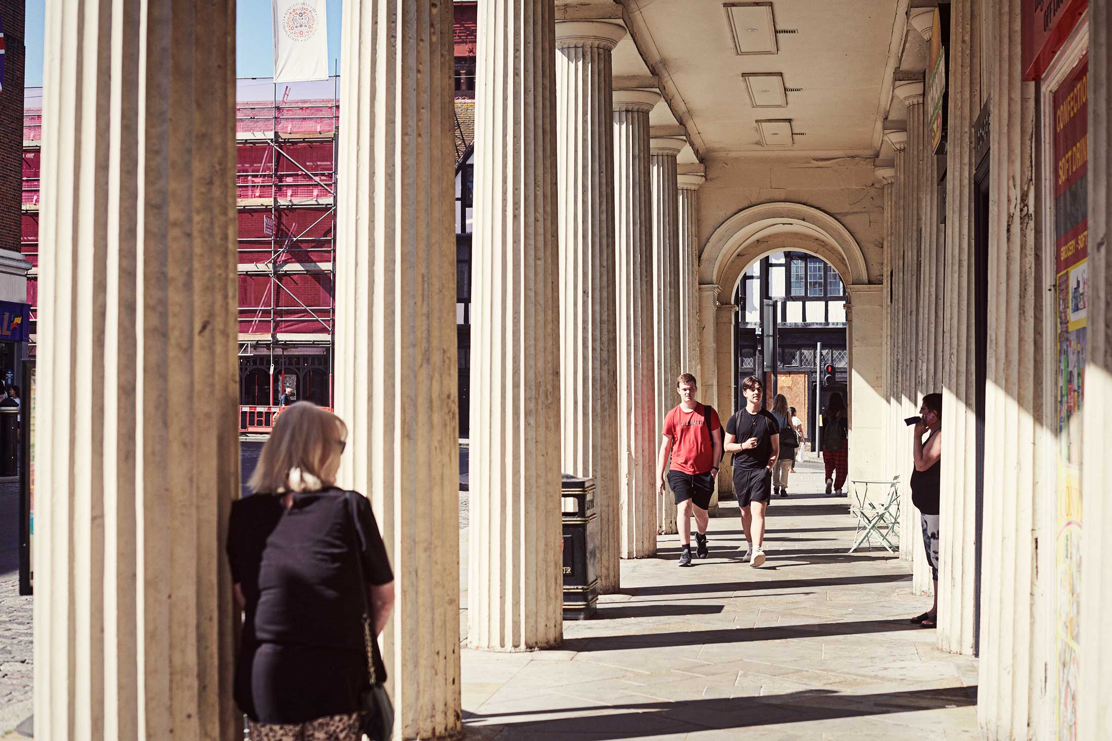 People walking through town arches - Colchester - Beresfords Estate agents - Essex