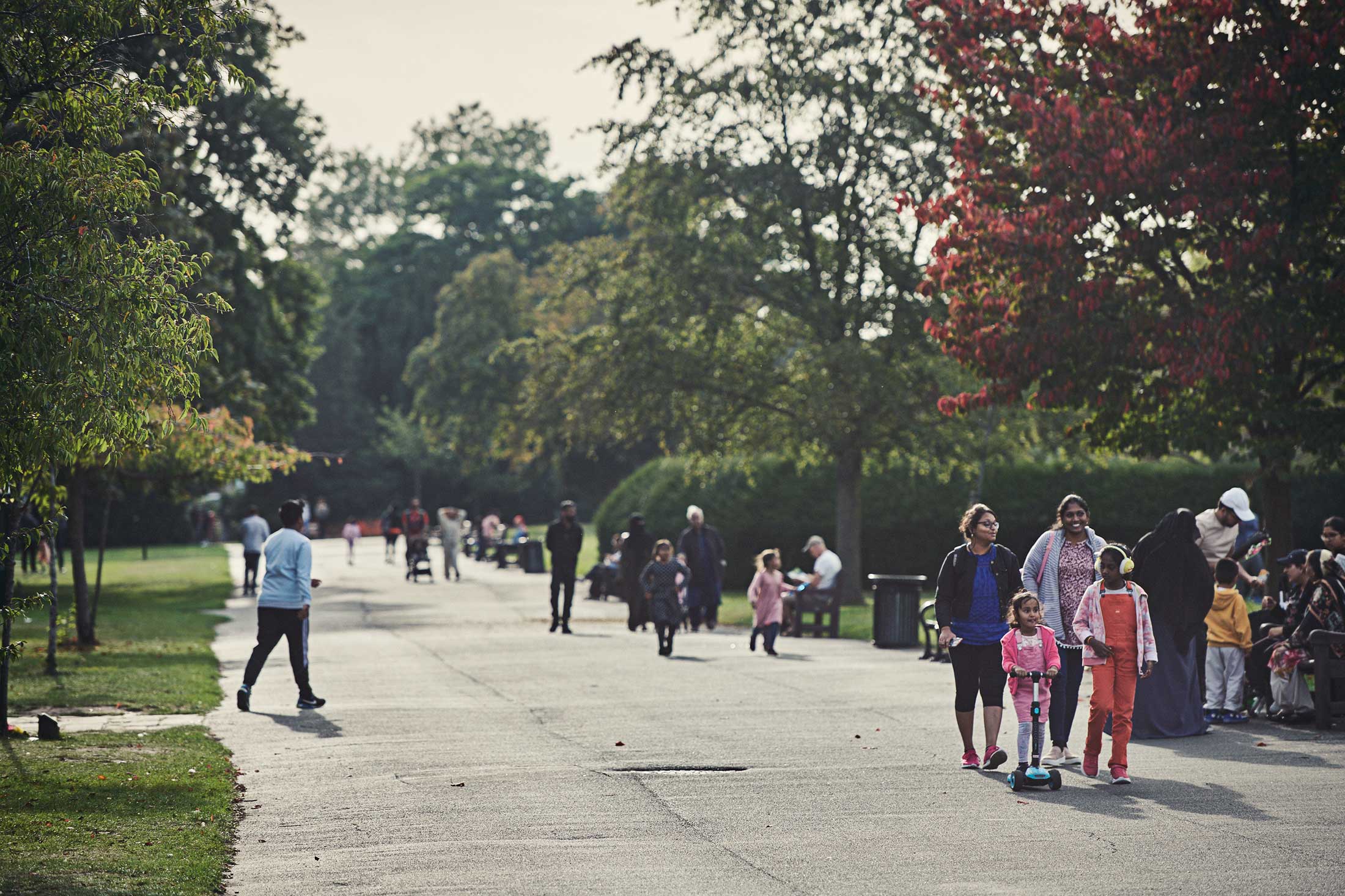 People walking through park - Ilford - Beresfords Estate agents - Essex